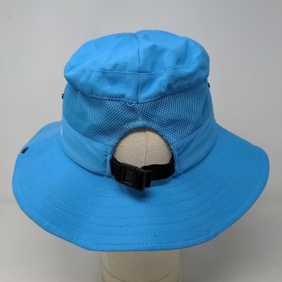 SunShade Men's Wide Brim Hat Blue Snapback Mesh 100% Polyester Drawstring - Picture 8 of 10